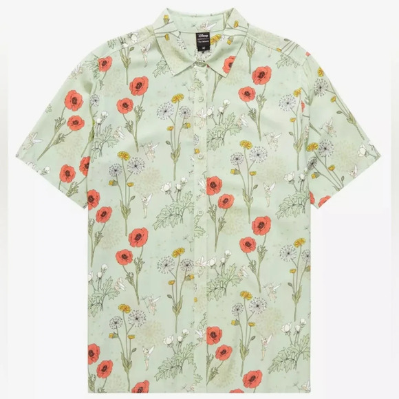 Disney Our Universe Tinkerbell Small‎ Button Down Short Sleeve Unisex - Picture 1 of 3